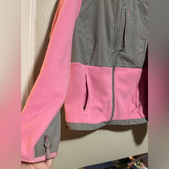 Mountain Fog zip up pink and grey fleece jacket w/ pockets- size l - Picture 3 of 12